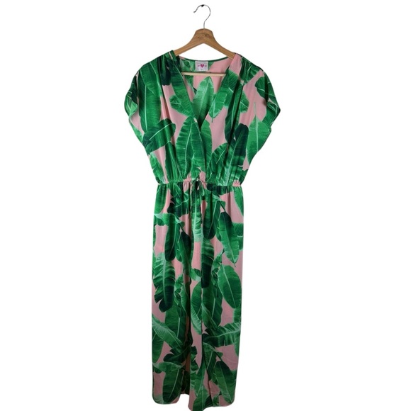 Buddy Love Palm Print Maxi Dress Small - Picture 2 of 9